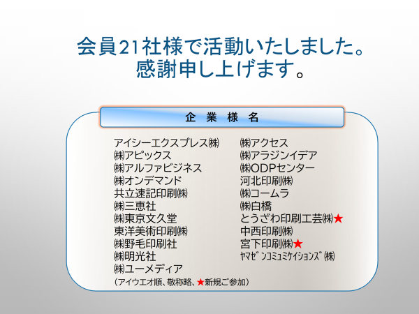 【社会貢献活動】：発表資料